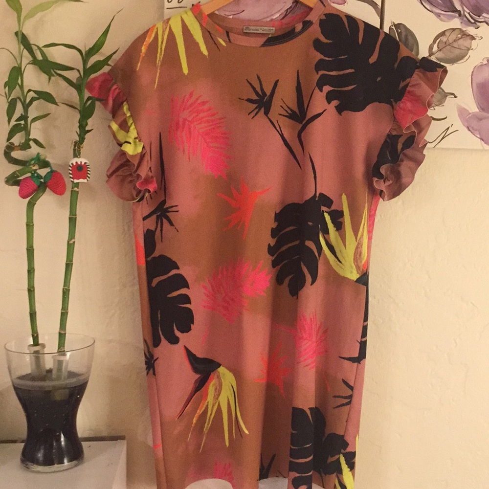 Tropical print dress - Picture 1 of 4